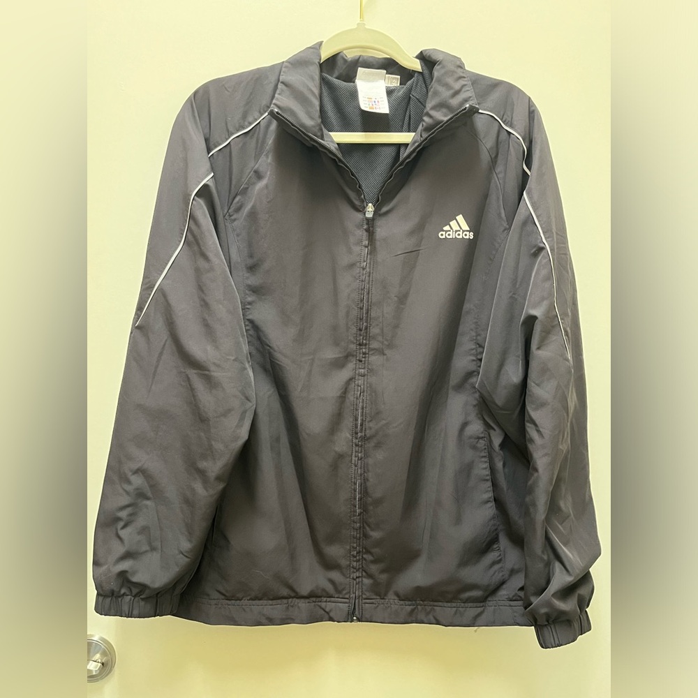 Adidas black jacket, EUC, 1X